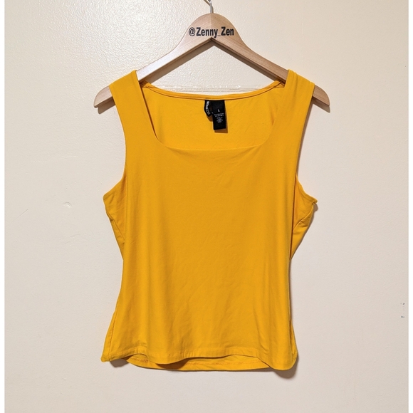 Tops - 🔒SOLD🔒Kristin Nicole | Yellow Tank Top | Size Large | Great Condition